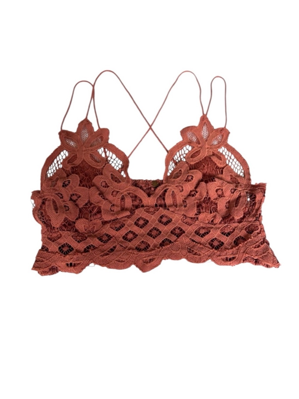 Free People Intimately FP Adella Longline Bralette Women’s Small Lace Romantic